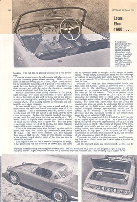 Elan 1600 Autocar 1964 Road Test.jpg and 